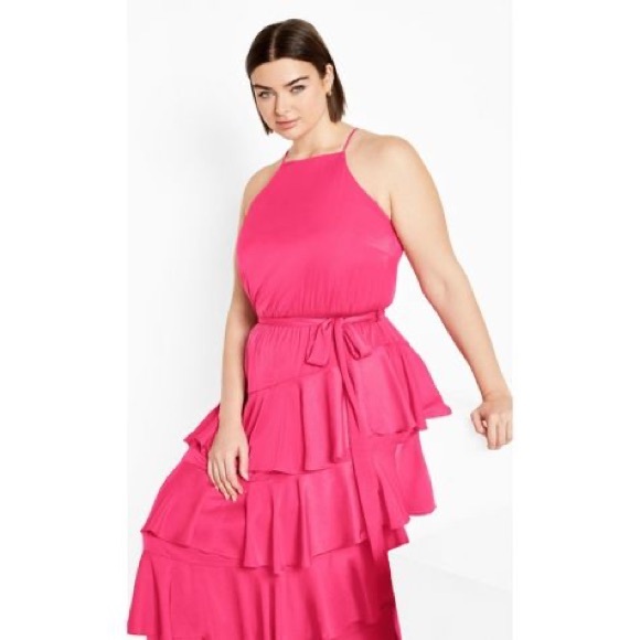 City chic maxi Joelle dress Pink size 18w. New in package - Picture 1 of 6